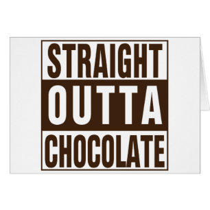 Cartão Chocolate reto de Outta Brown