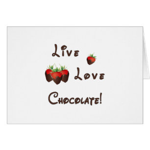Cartão Chocolate vivo do amor
