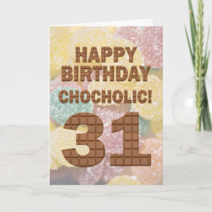 Cartão Chocolólico 31º Aniversário