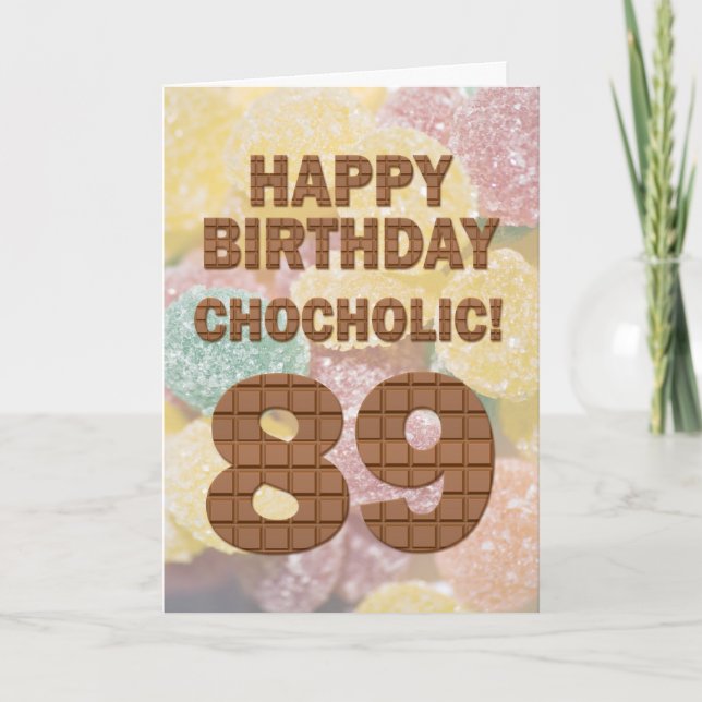 Cartão Chocolólico 89º Aniversário (Frente)