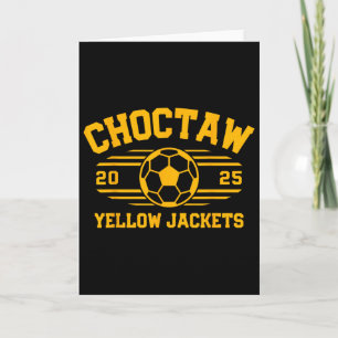 Cartão Choctaw Yellow Jackets Futebol Byll 2025 EM 
