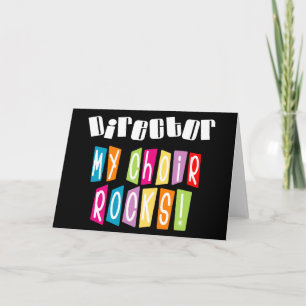 Cartão Choir Rocks Diretor