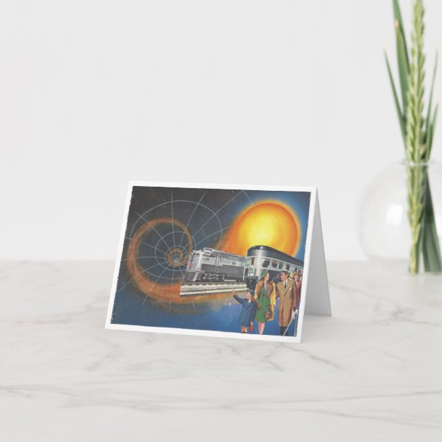 Cartão Choo cósmico do choo (Frente)