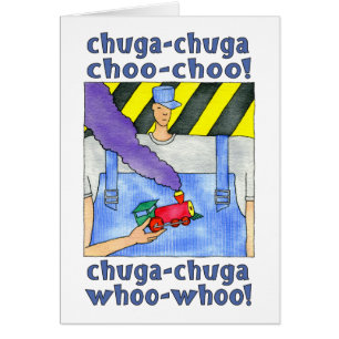 Cartão choo do choo do chuga do chuga! Trem