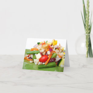 Cartão Chopped Salad Note Card - Customized - Customized
