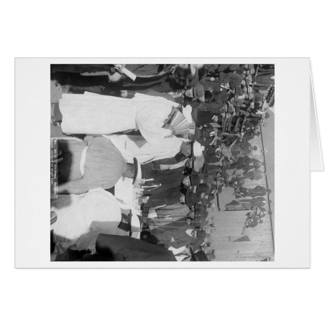 Cartão Choradores Chineses no Serviço de Enfermeiro para  (Frente Horizontal)