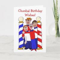 Chordial Birthday deseja uma carta de quarteto