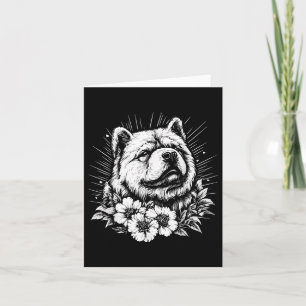 Cartão Chow Chow Dog Lover Style Tatuagem