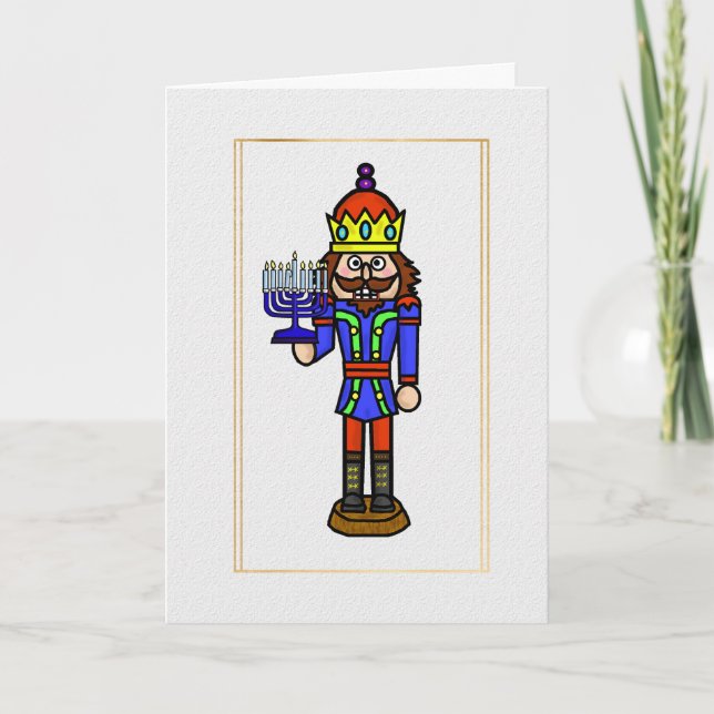 Cartão Chrismukkah Nutcracker Card (Frente)