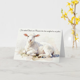 Cartão Christ Our Passover: Christian Passover card