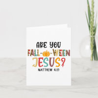 Christian Fall Halloween Você Cai em Jesus