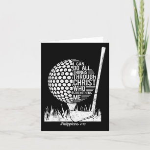 Cartão Christian Golf Plyer Eu Posso Fazer Todas As Coisa