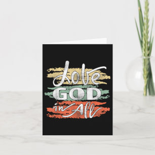 Cartão Christian Jesus Ama Deus Em Todos
