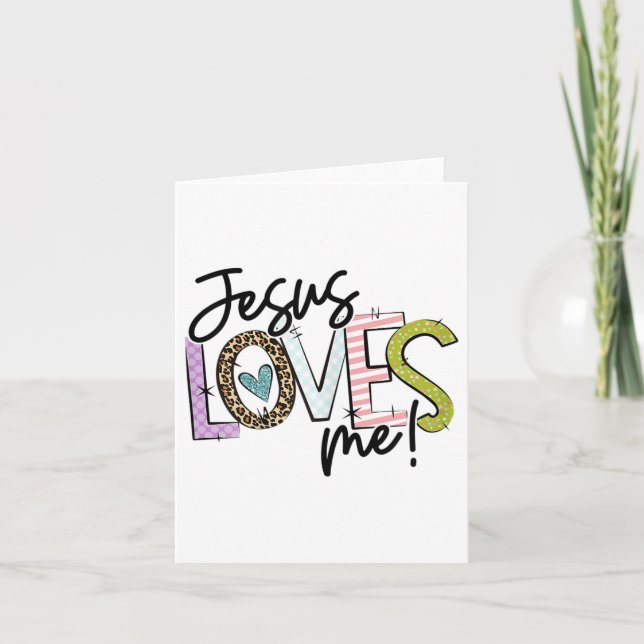 Cartão Christian Love Quote Gift For New Believers Jesus  (Frente)