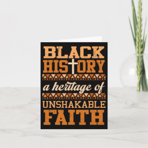 Cartão Christian Melanin Imabalável História Negra da Fé