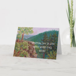 Cartão Christian Sympathy Mountain Cliff