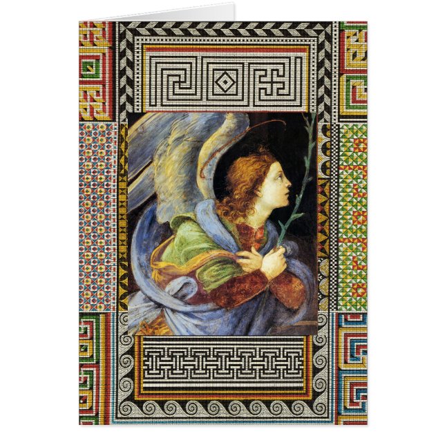 Cartão CHRISTMAS ANGEL por FILIPPINO LIPPI (Frente)