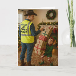 Cartão Christmas card - Elf & Safety