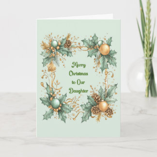 Cartão Christmas Card for Adult Daughter