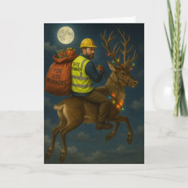 Cartão Christmas card ft, Site Manager and Reindeer