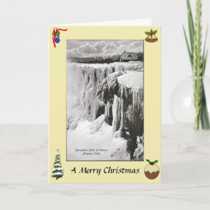 Cartão Christmas Card - Niagara Falls in Winter