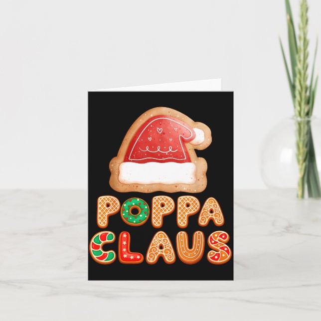 Cartão Christmas Cookies Baking Ppa Claus Family Matching (Frente)