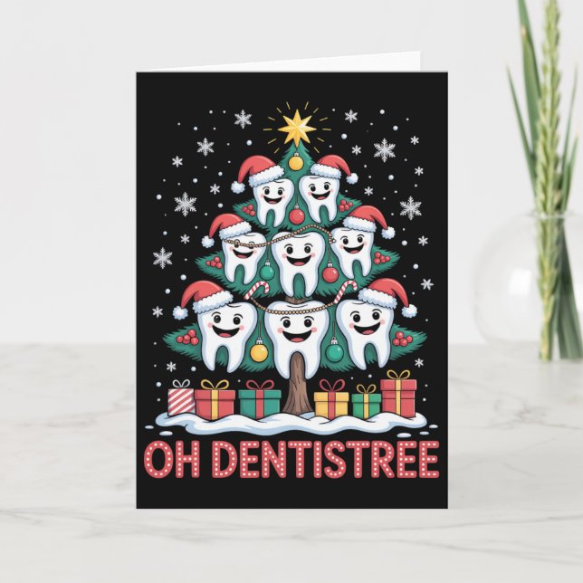Cartão Christmas Dental Squad Oh Dentistree  (Frente)