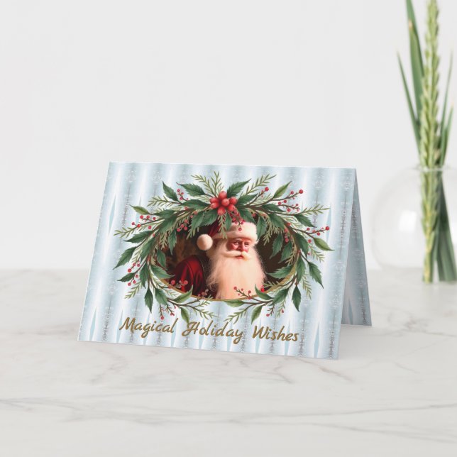 Cartão Christmas Holiday Greetings (Frente)