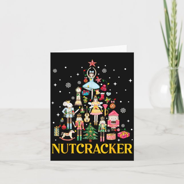 Cartão Christmas Nutcracker Squad Ballet Dance Women Kid  (Frente)