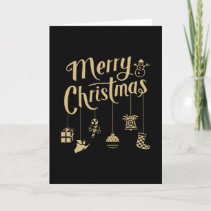 Cartão Christmas Ornaments Decoration Merry Christmas