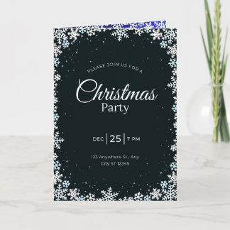 Cartão Christmas party invitation 