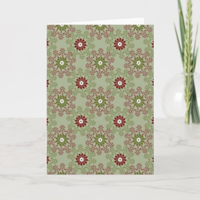 Cartão Christmas pattern backgrounds seamless surface pat (Frente)