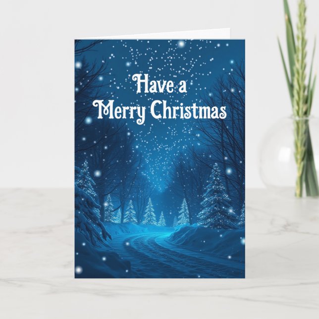 Cartão Christmas Snow Christmas (Frente)