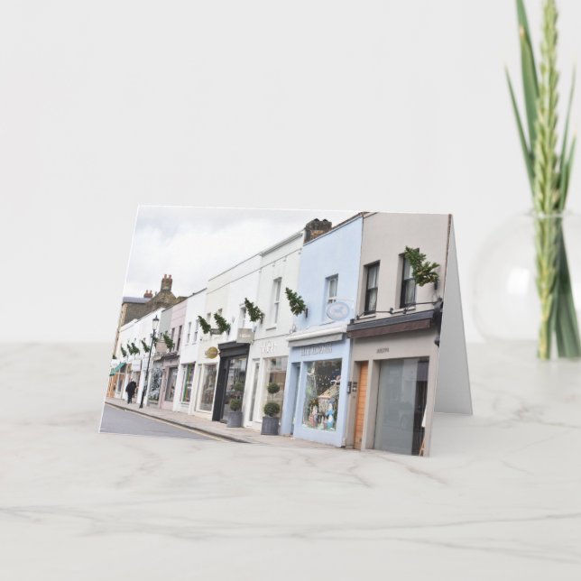 Cartão Christmas Trees Walton Street Chelsea London Reino (Frente)