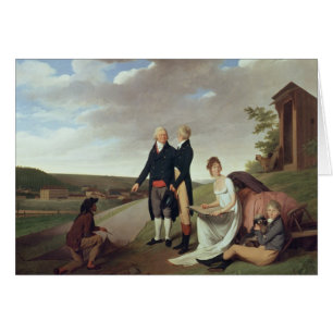 Cartão Christophe-Philippe Oberkampf e família