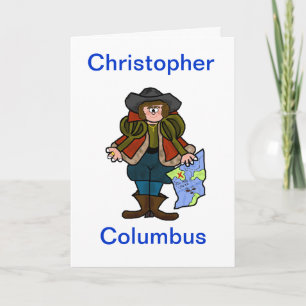 Cartão Christopher Columbus Greeting Card - Directions
