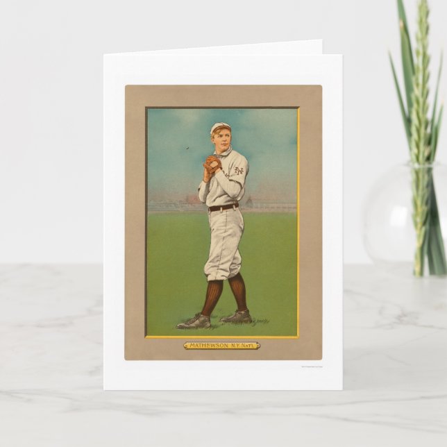 Cartão Christy Mathewson Giants Baseball 1911 (Frente)