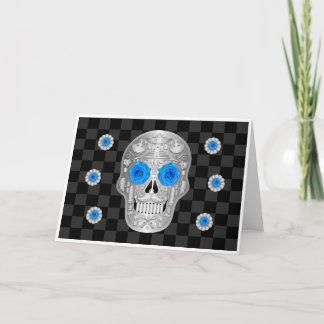 Cartão Chrome Calavera (Rosa Azul)
