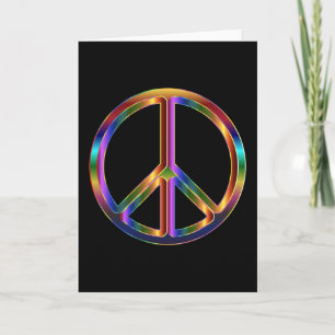 Cartão Chrome Peace Sign