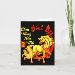 Cartão Chuc Mung Nam Moi Binh Ngo Ano Novo Lunar Vietnami