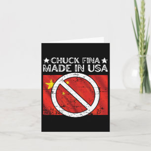 Cartão Chuck Fina China - Dia de Libertação da Guerra Com