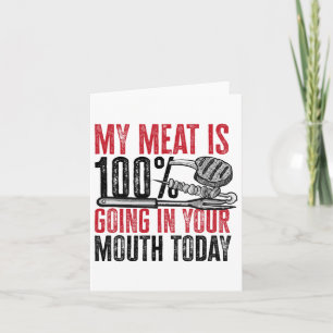 Cartão Churrasco Byrbeque - A Minha Carne Vai 100% Na Sua