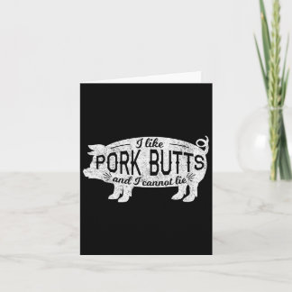 Cartão Churrasco Engraçado Eu Gosto De Bumbuns De Porco D