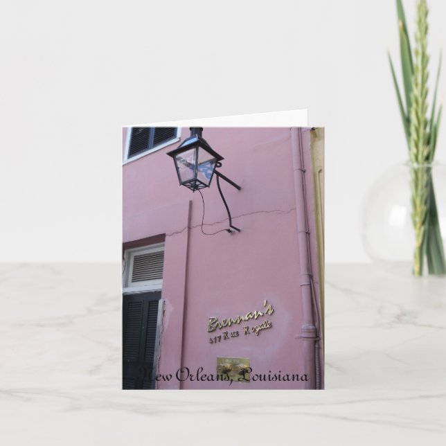 Cartão Churrasqueira famosa de Dickie Brennan (Frente)