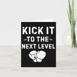 Cartão Chute Para O Próximo Nível Chute Artes Marciais In