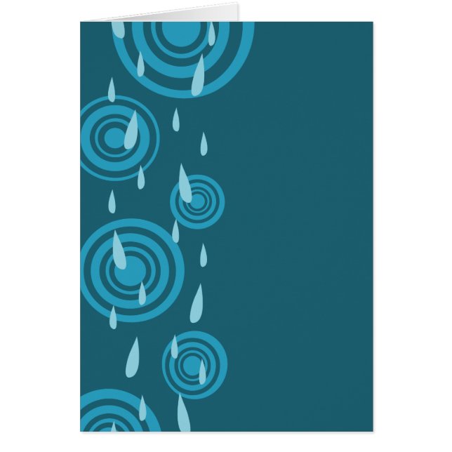 Cartão Chuva Azul (Frente)