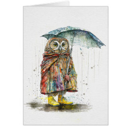 Cartão Chuva Chuva Sai