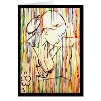 Cartão Chuva crioula - branco