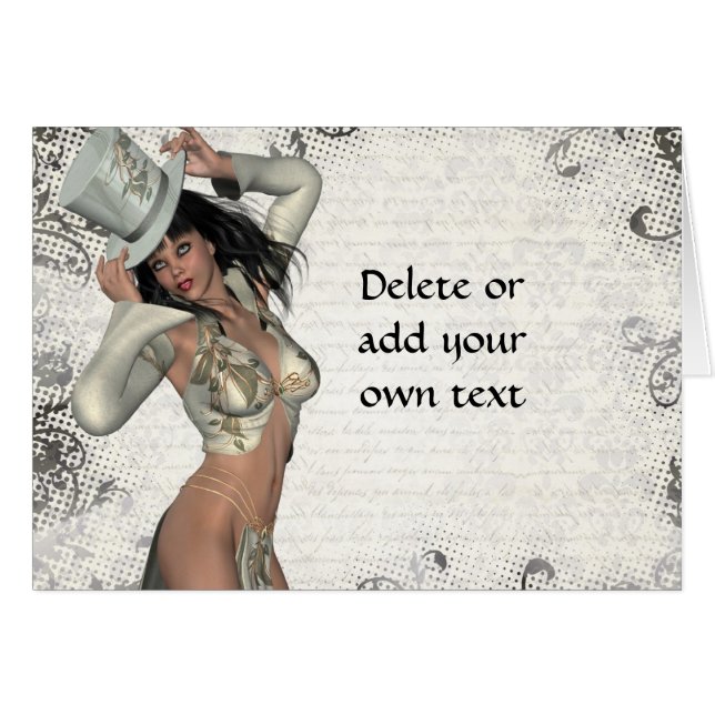 Cartão Chuva de prata (Frente horizontal)