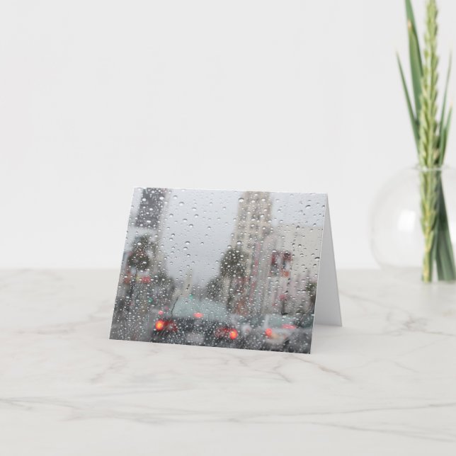 Cartão chuva em LA (Frente)